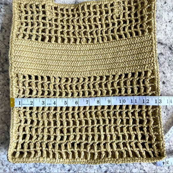 Crochet upcycled straw bag - Picture 5 of 7